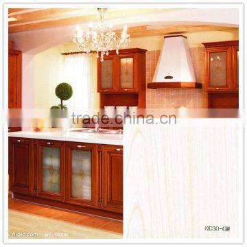 decorative rigid wood grain pvc film for door