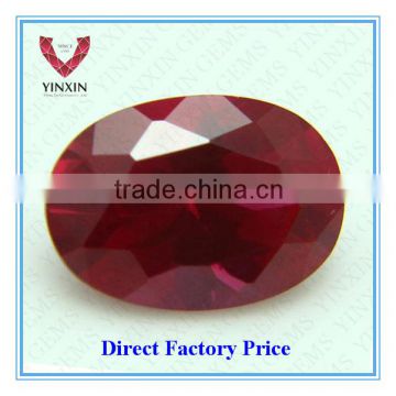 Brilliant Synthetic Ruby#8 Oval Shape 6X4mm Corundum