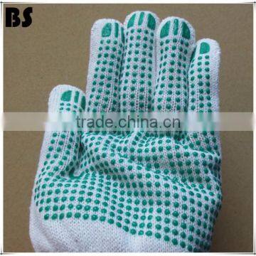 BSSAFETY Polyester or Cotton Knitted PVC Dotted Slip Resistant Safety Work Glove From China Supplier photo-5