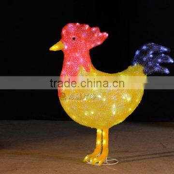 Christmas decorative cock motif lights