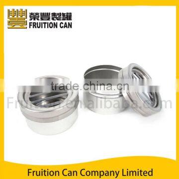 Small Round Ash Tray Butt Bucket Tin Case Container