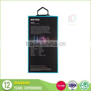 Hanging Earphone Packaging Box With Blister