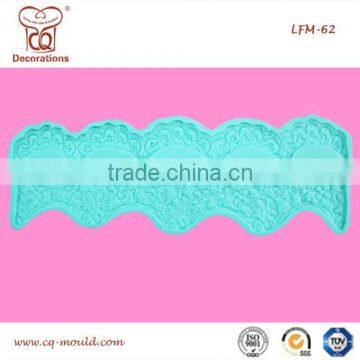 CQ silicone fondant decorating lace mat for cakes