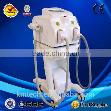 New technology 2 handles Yag laser tattoo and shr machine