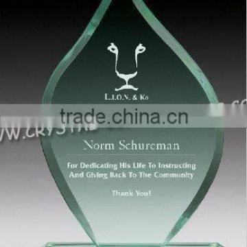 Jade Glass plaque Trophy hot style high quality