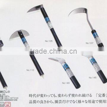 Japanese Farming Hoe Triangle Small Hoe With Stainless Steel Blade & Wooden Handle photo-3