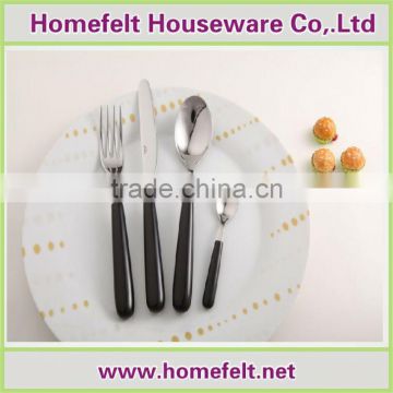 plastic cutlery set silver-plated