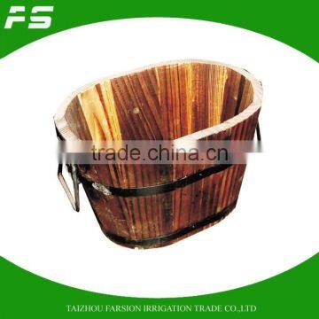 Commercial Home And Decoration Wood Flower Pots Garden Planting Pot