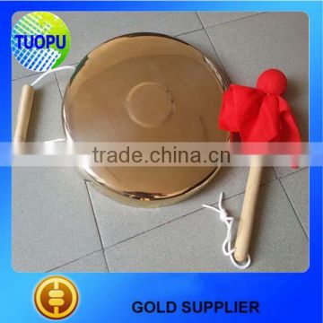 Tuopu 400mm/460mm/600mm brass handmade gong,handmade brass gong for sale