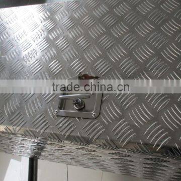 2.5MM CHECKER PLATE ALUMINIUM TOOL BOX 1230x500x510mm