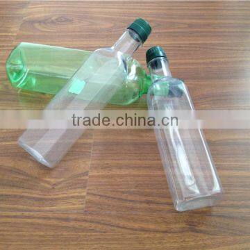 200ml 250ml 750ml 500ml 1L Clear/green Square Olive Oil PET Bottle/cooking Oil Plastic Bottle photo-5