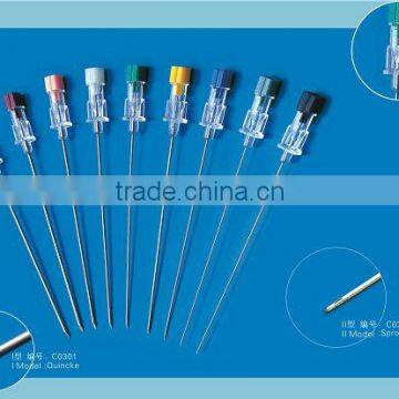 DISPOSABLE SPINAL NEEDLE 16G-27G 90mm