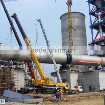 High quality Long life span cement rotary kiln for the industrial used.