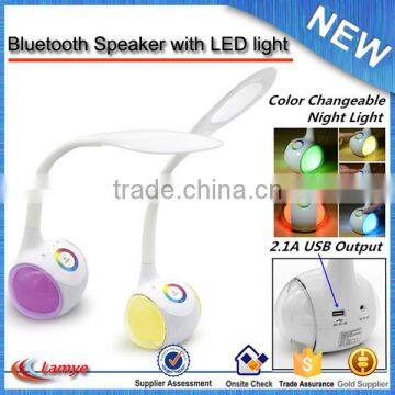 China on Sale Multifunctional Bluetooth Flexible Desk Lamp With Mini Speaker Player Music photo-5