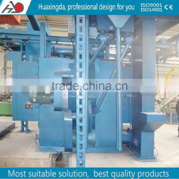 Q483 series qingdao China supplier overhead conveyor chain shot blasting machine for a-alloy motor wheel