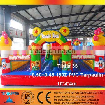 Inflatable Bouncer Happy Yellow Duck Tinfla 35 in PVC Tarpaulin Duck photo-3