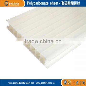 uv protection pc hollow sheet white opal pc sheet