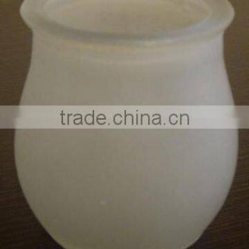 clear frosted glass candle holder ( HLTH1165 )