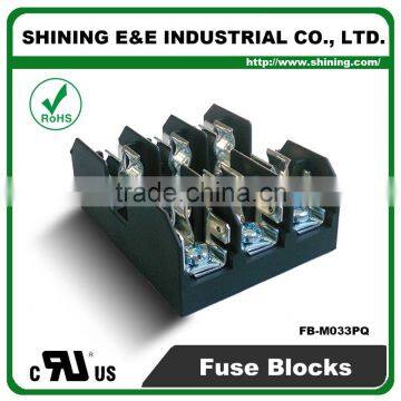 FB-M033PQ 600V 30 Amp 3 Pole 10x38 Midget Fuse Holder Block photo-6