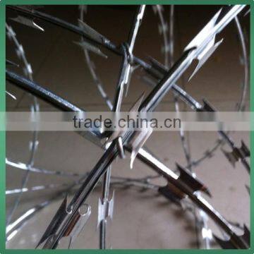 2015 Best Selling !Hot-dipped Galvanized BT0-12 Razor Barbed Wire photo-2