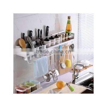 Multifunction Wall Mount Metal Kitchen Storage Shelves photo-2