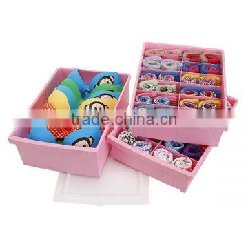 2014 New Colorful Plastic Waterproof Storage Box Set Socks and Underwear Box Design With Two Lid photo-2