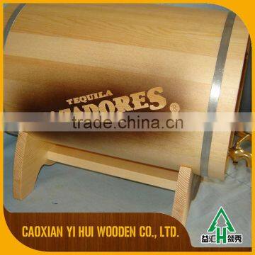 Stand Accept Oem Pine Wood Wine Barrel photo-3
