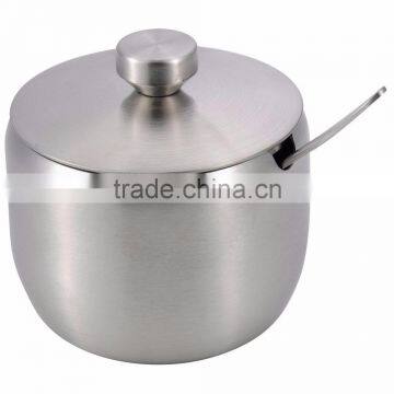 3 Pieces Stainless Steel Storage Jar Condiment Set With Rack photo-3