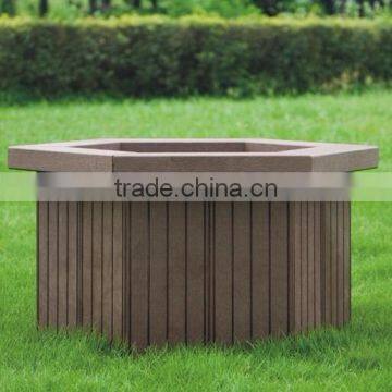 Facture direct sale WPC decoration flower pot flower box wood plastic composite garden furniture