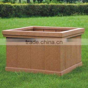 600*600*390mm high durable and good price wood plastic composite DIY flower pot