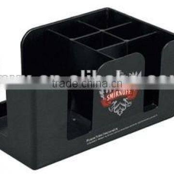 ABS PS Napkin Holder 6 Compartments Barware New Napkin Holder Napkin Straw Stirrer Holder photo-4