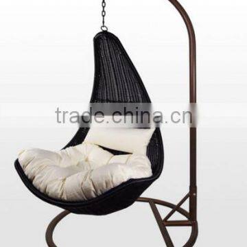 Sigma plastic weaving cane furniture hanging egg chair outdoor swing chair