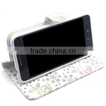 2016 Wallet Style Flip Glitter Stand PU Leather Case for Samsung G530, Cell Phone Covers photo-5