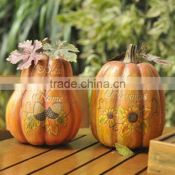 Seasonal artificial resin pumpkin thanksgiving decorations