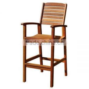 High Quality Best Selling Eco Friendly Wooden Arm Bar Chair- 3 Parts From Viet Nam