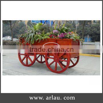 Arlau outdoor wood flower pot planter