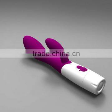 Bullet shape silicone vibrating rod massage stick