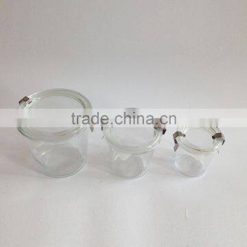 125ml 250ml 540ml Lock Lid Glass Jars With Sealed Silicone Rubber Gasket Ring photo-2