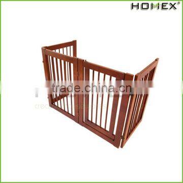 Wood Popular Pet Gate Portable Pet Fence Homex_BSCI Factory