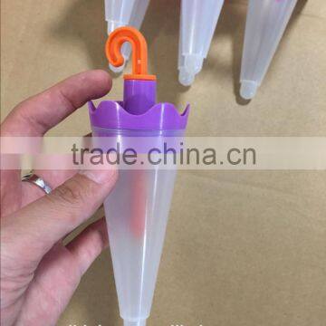 Hot Sell Plastic 6pk Umbrella Popsicle Ice Cream Maker Mold
