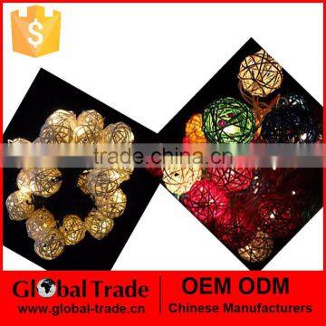 20 LED Multi-color Solar Sattan Ball Light Chain G0068