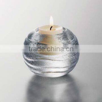 crystal ball pillar candle holder