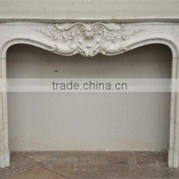 Antique louis-xv-style fireplace stone carving marble fireplace