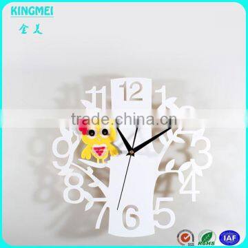Custom Made Blue Cartoon Shaped Acrylic Wall Clock photo-3