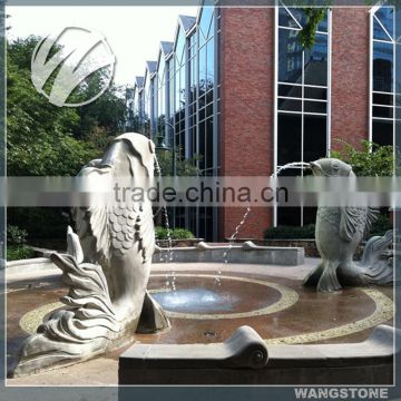 Fish Water Fountain Modern Stone Sculpture