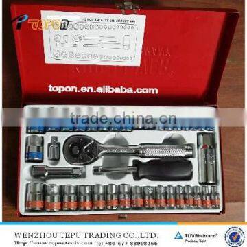 Tools set. 40 pcs socket set (1/4'' / 3/8'')