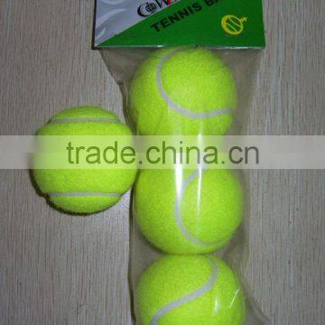 Economical/cheap/promotional bulk customized tennis ball for beginner training/entertainment wholesale price