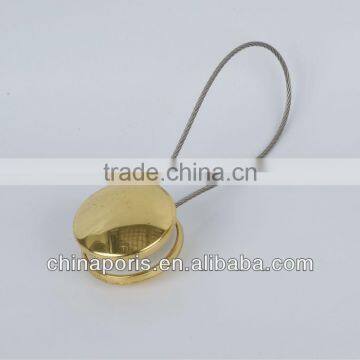 2016 new design round golden magnetic curtian tiebacks