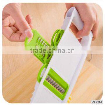 6 in 1 Fruit Multi Vegetable Mandoline Slicer 6 Adjustable Stainless Steel Blades Kitchen Grater Cutter photo-4