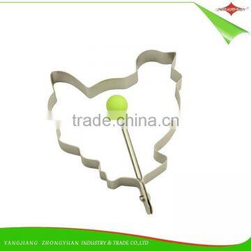 ZY-F1460 Stainless Steel Egg Ring pp Ball Handle Fried Egg Ring Hen Style Mold photo-2